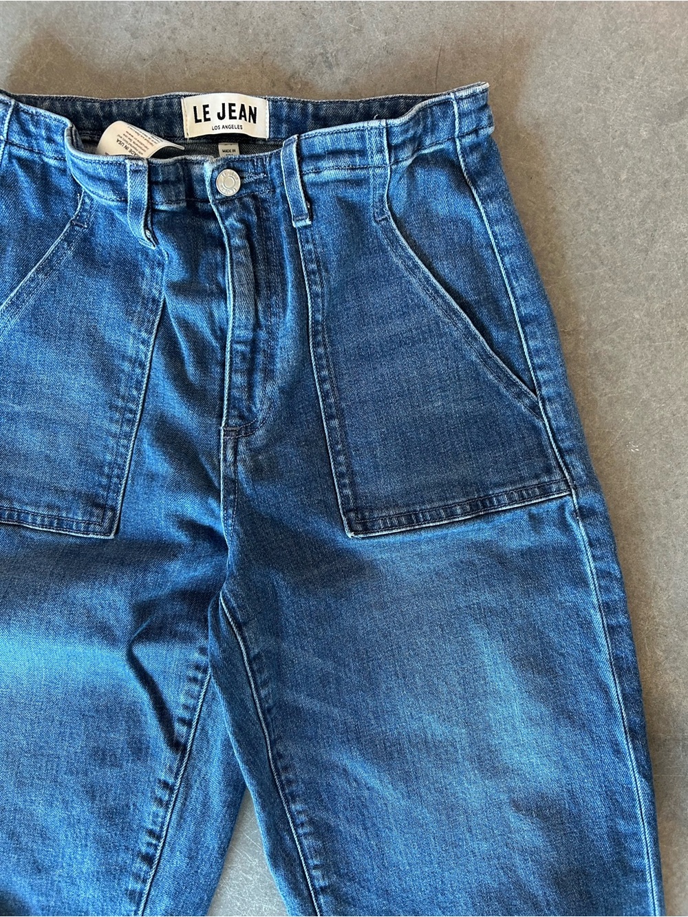 Le Jean Soft Utility Barrel in London Calling sz 24 - Picture 5 of 8